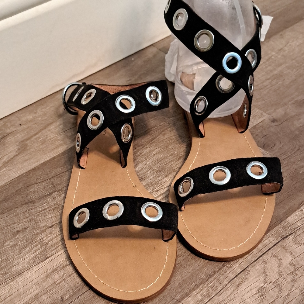 Halogen Leather Sandals